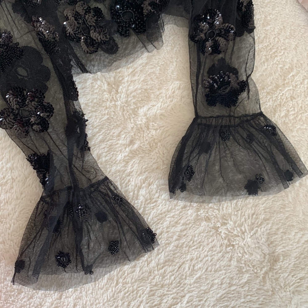 New Zara black sequin blouse - Picture 3 of 4